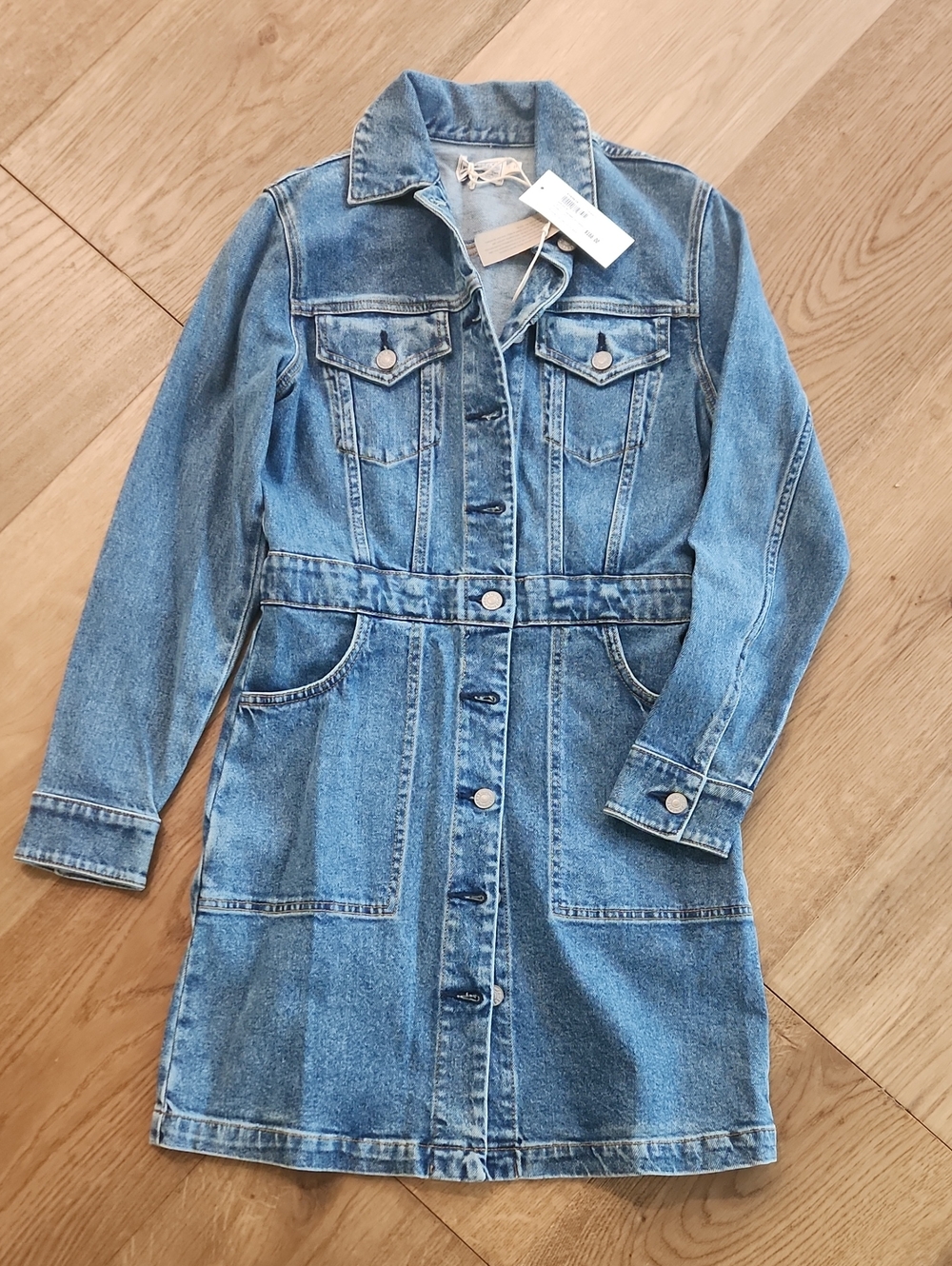 Faherty Light Blue Michelle Denim  Dress